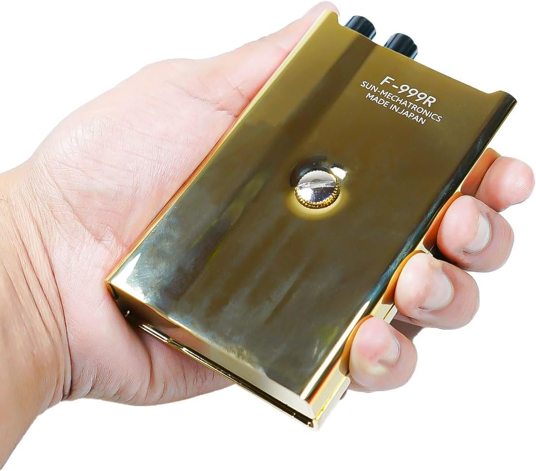 Microfono da Parete Professionale per Ascoltare Attraverso i Muri - Sistema con Filtri Avanzati, Microfono ad Ago e Uscita Registrazione - Ideale per Casa, Ufficio e Sicurezza (F999R Gold)