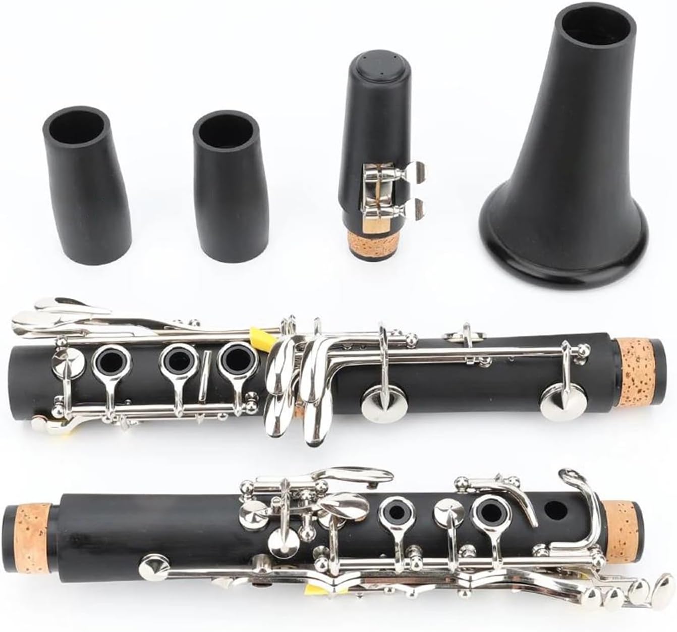 Professional Clarinet Nickel Plated Bb 17 Key Hard Rubber Material Clarinet Set