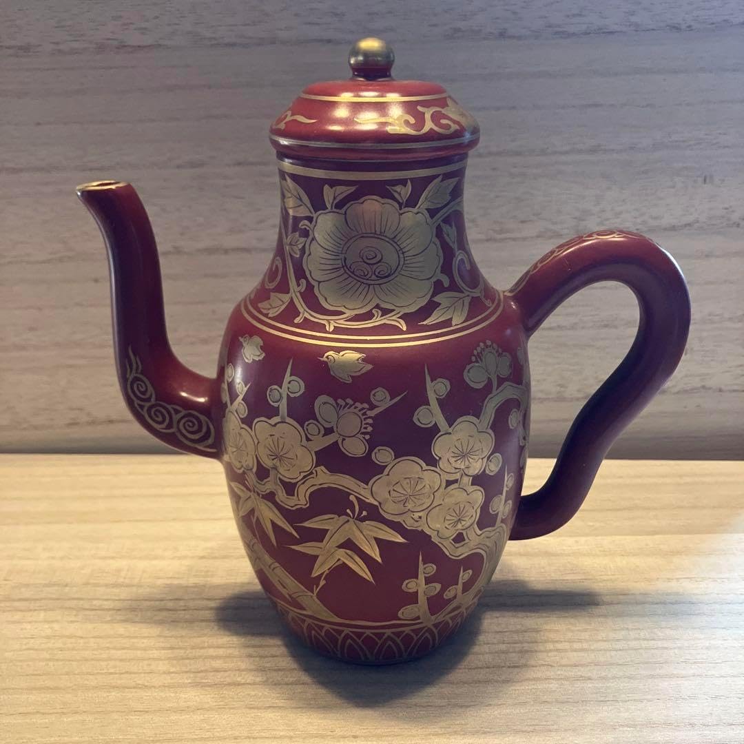 【小橋川源慶 】オーグスヤー 蓋付壺　壺屋焼　沖縄　緑釉　水指　ヴィンテージ 小橋川源慶 】オーグスヤー 蓋付壺 壺屋焼 沖縄 緑釉 水指 ヴィンテージ