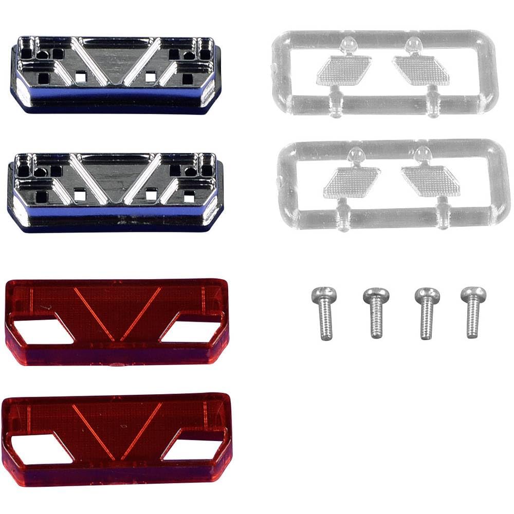 Carson 500907037 1:14 7-Chamber Rear Lights Semi-Trailer (2) - Model Building Accessories, Truck Model Building, Accessories for Remote Controlled Trucks, Remote Controlled Truck
