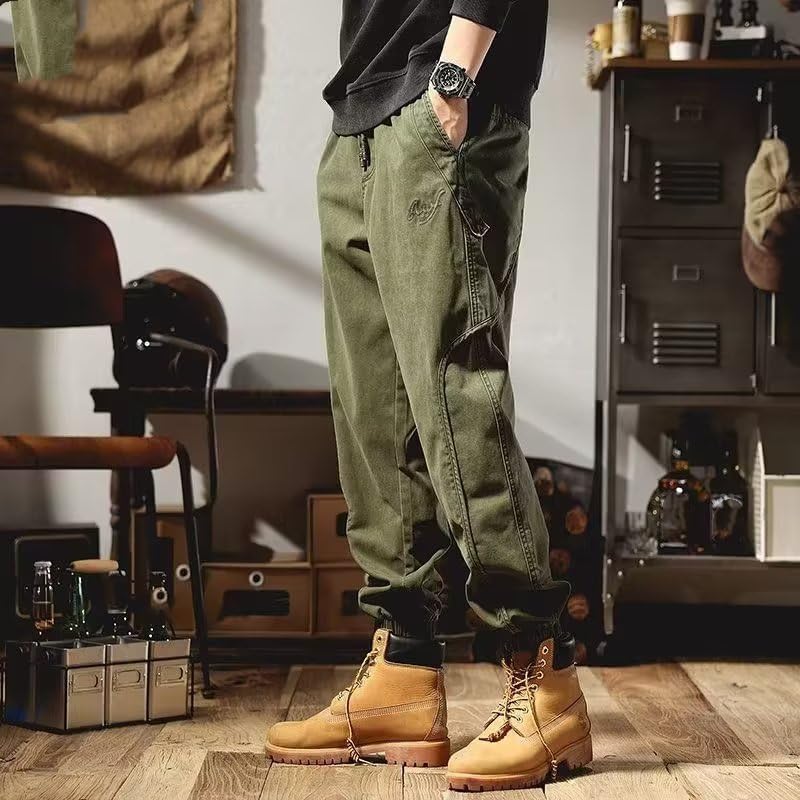 Spring and Autumn Casual Trousers Overalls Cargo Pants for Men4