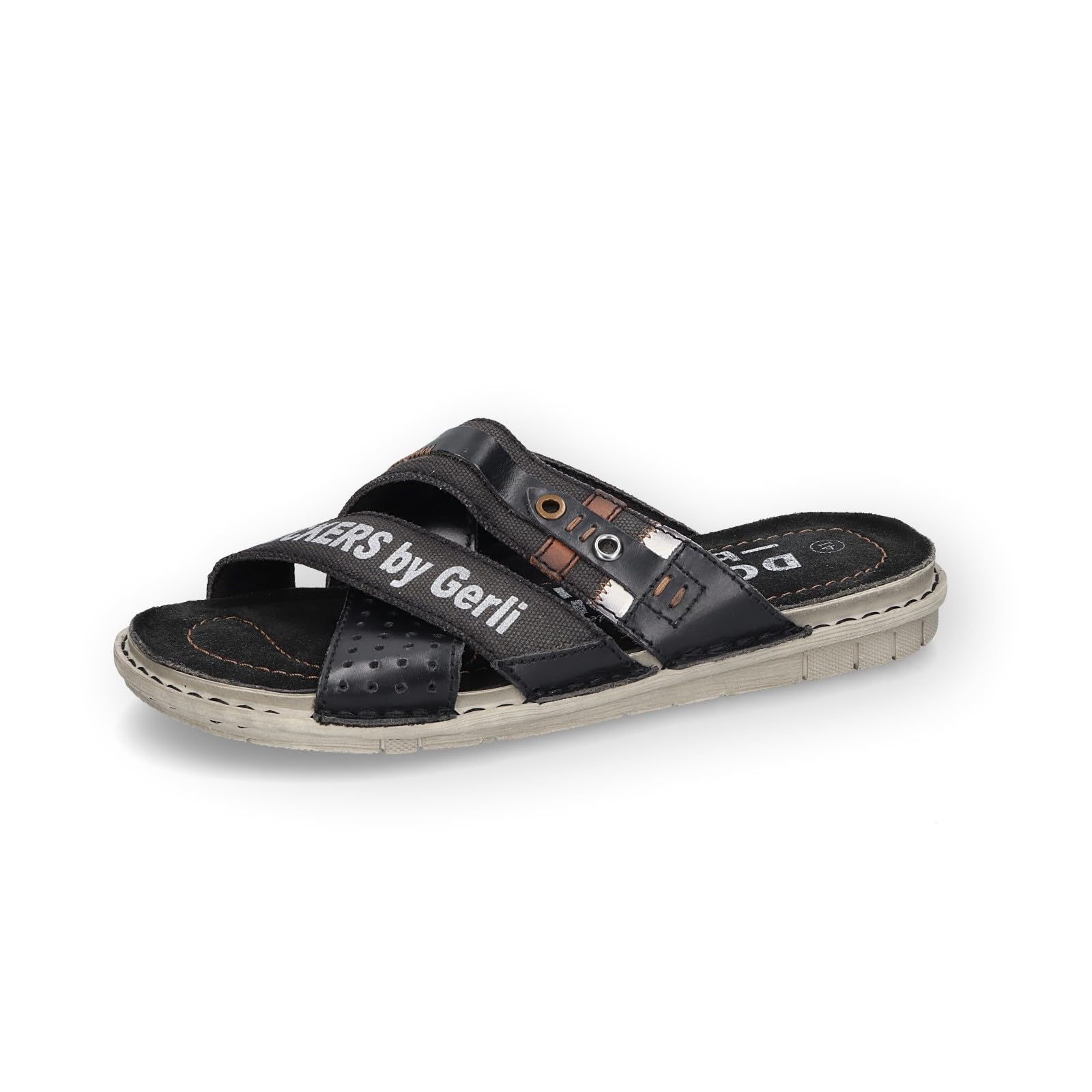 Dockers by Gerli Sandales Homme Tongs noir Cuir