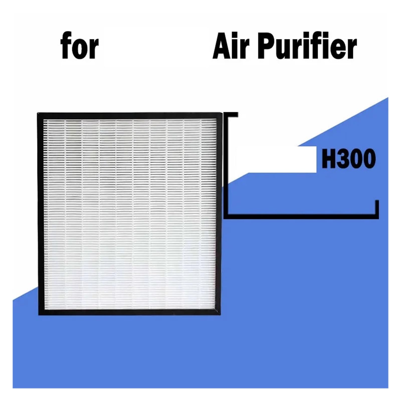 Filtro De Partículas Para Purificador De Aire, Compatible Con Boneco H300 | Apto Para AH300 250x250x30mm, Repuesto De Capa De Filtración Para Polvo Fino Humo Olores Pelos Mascotas