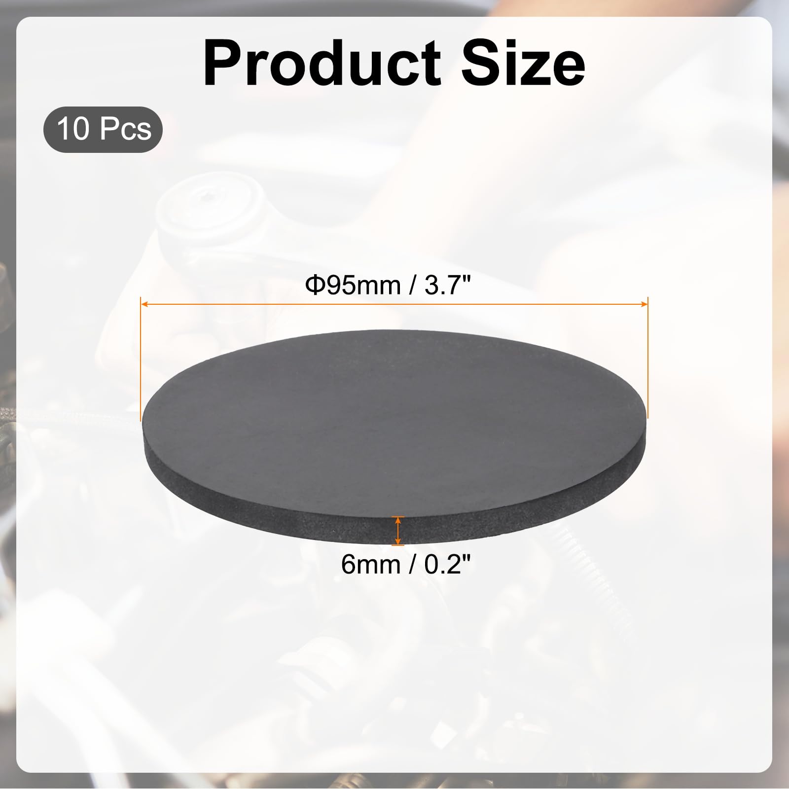 PATIKIL Rubber Solid Discs Washers - Image 2