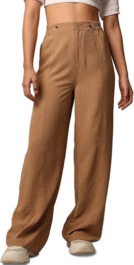 ONLY Women's High Rise Regular Pants
