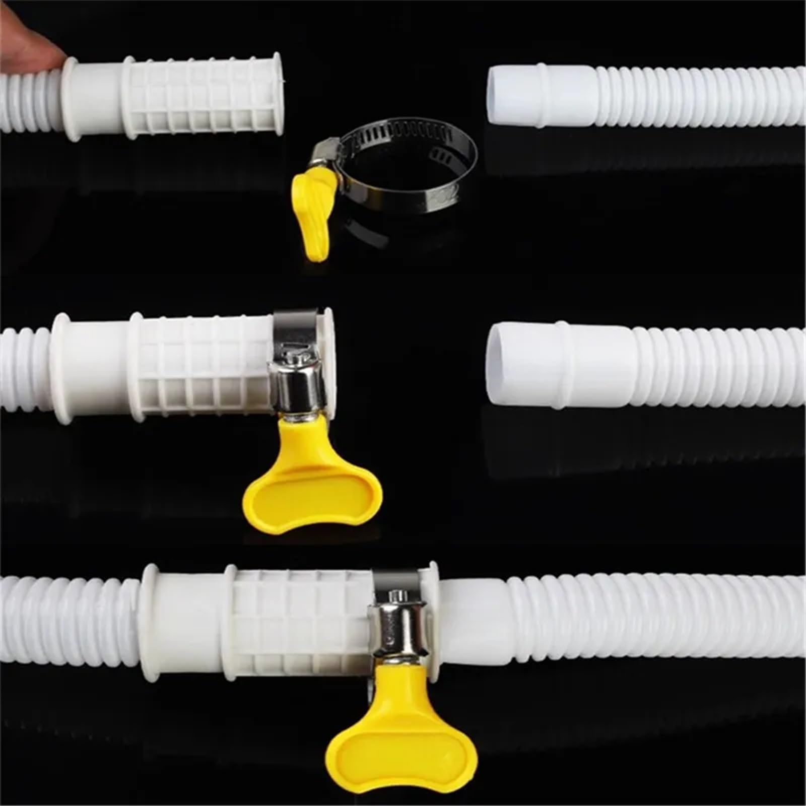 Tubo di scarico per lavatrice Tubo di scarico in plastica for lavatrice da 1-4 m for rubinetto cucina del condizionatore d'aria(4m)
