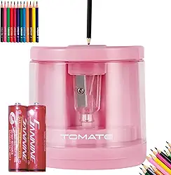 Apontador De Lápis Elétrico Automático A Pilha Com Depósito Com Refil Apontador Elétrico Automático para Lápis Escritório Escola infantil adulto