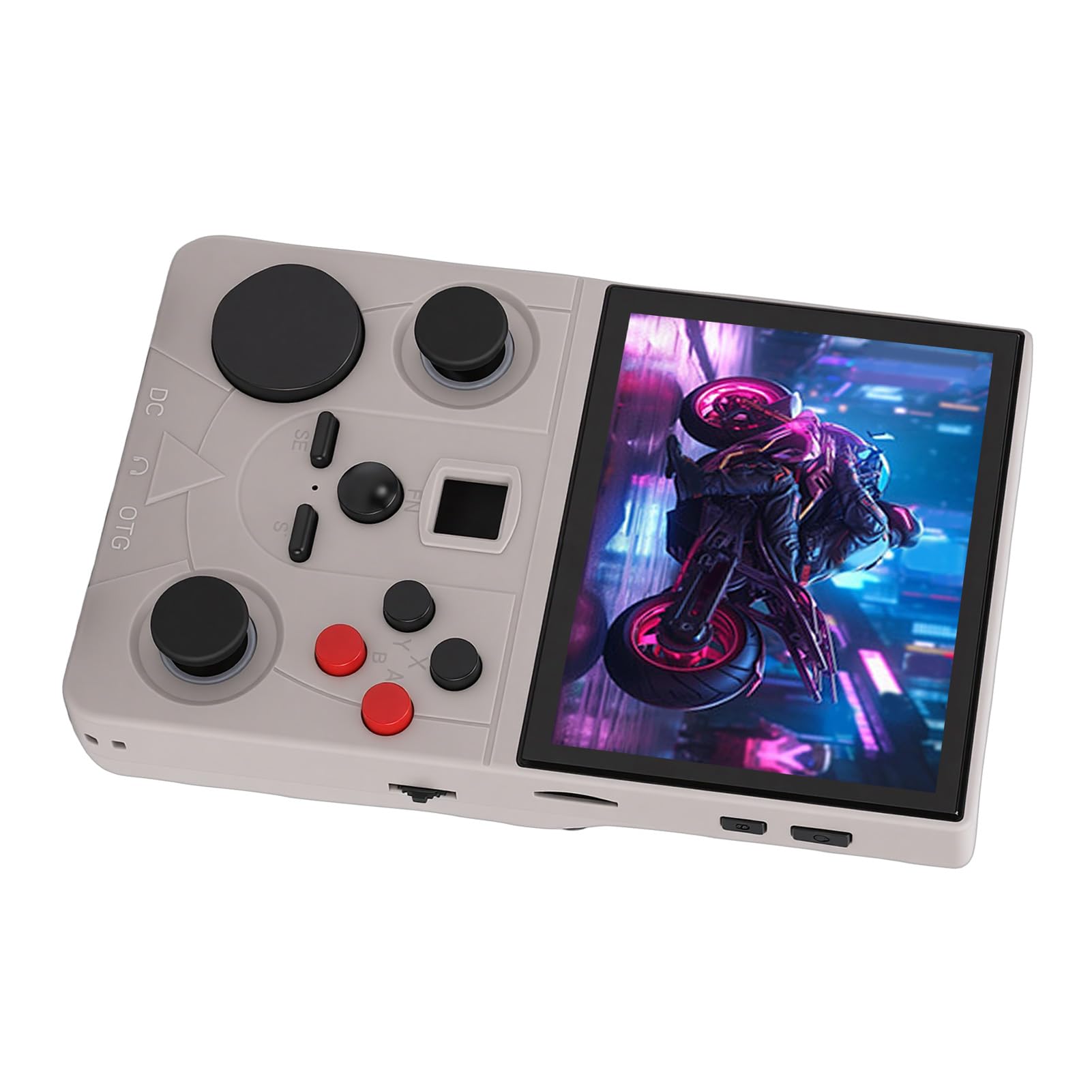 FILFEEL Console di Gioco Portatile retrò con Supporto per Schermo MIPI HD da 3,5 Pollici Dual Joystick Console per Emulatore di Videogiochi Portatile con Batteria da 4000 MAh (64G)