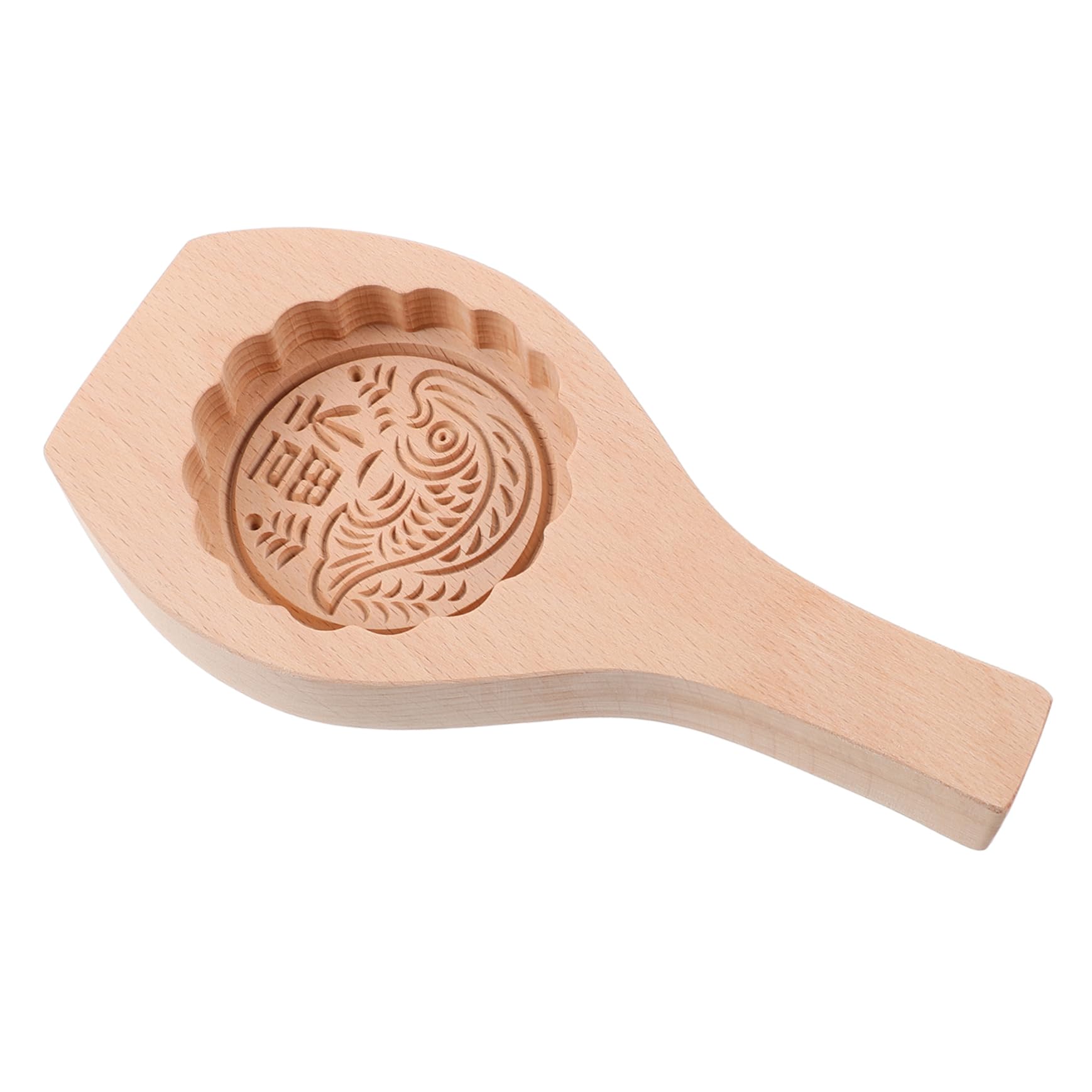 GLEAVI for Pastry Baking Natural Wood Bean Cake with Handle Design Kitchen Gadget for Making and Cookies Reusable and Easy to Clean