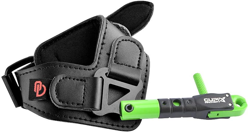 Archery Bow Release Aid Compound Bow Release Thumb Trigger Caliper Wrist Release Adjustable Strap Quick Release for Compound Bow Hunting Practice