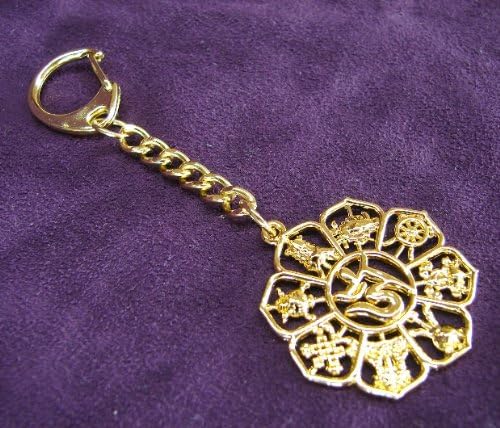 8 auspcious symbols Keychain