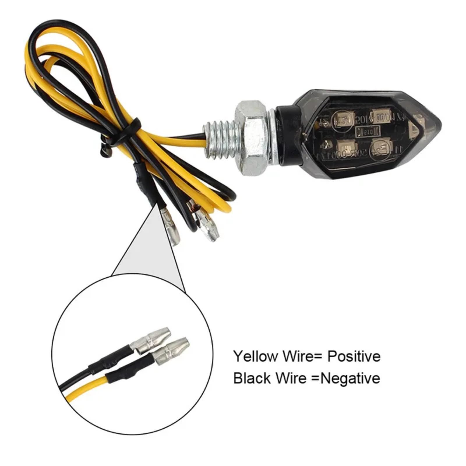 Per CBR500R Per CB400 CB400SF Per CBR1000RR Per CB300R Per CBR300R Indicatore Luminoso Di Segnale Di Svolta 12V Lampeggiatori Sequenziali Impermeabili(2pcs)