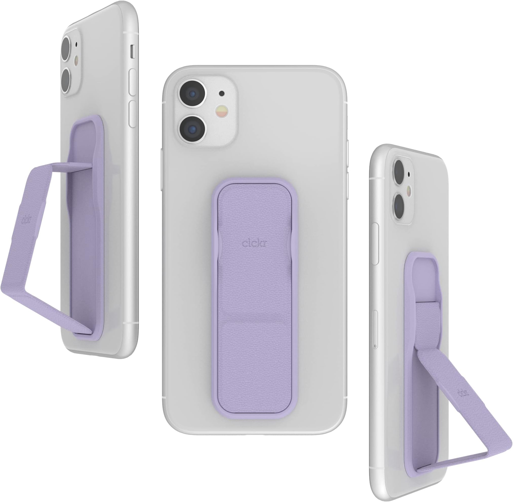 Cell Phone Grip and Expanding Stand, Universal Phone Grip Holder for iPhone 15 Pro, Pro Max, Plus, 14 & 13 Models, Samsung Phones, Tablets and More, Lilac