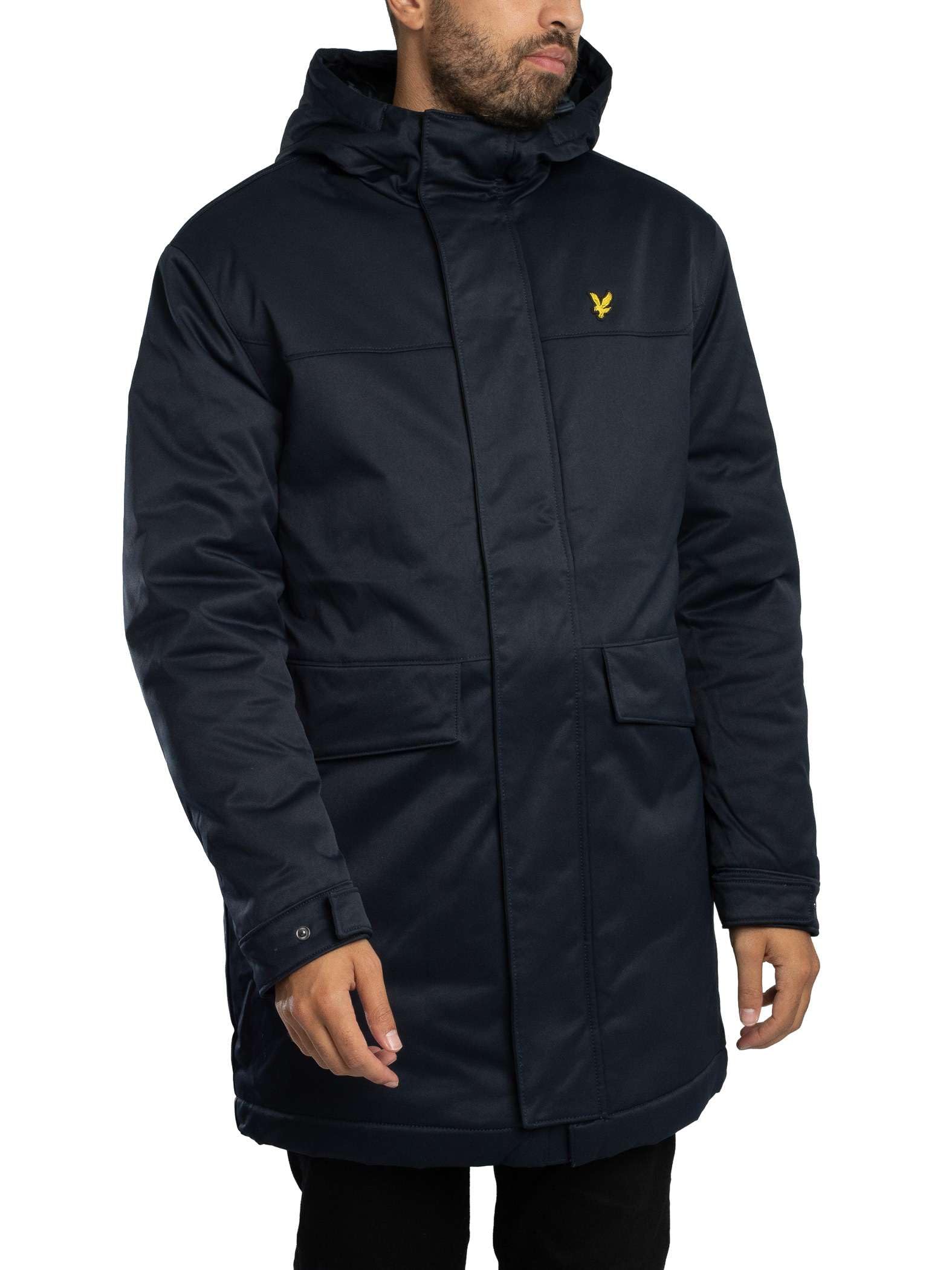 Lyle & Scott Mr Parka Rembourrée, Dark Navy, Dark Navy, M