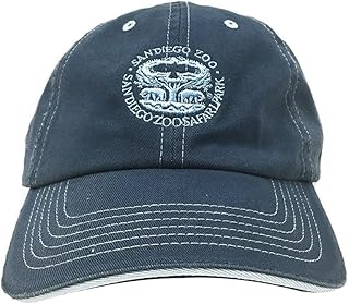 San Diego Zoo Tree of Life Baseball Cap, Slate Blue Cotton Hat, Embroidered Sky Blue Tree of Life Design, Adjustable D-Ring Back