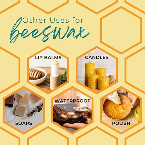 Miniatura 5 de Direct Candle Supply Pellets de cera de abeja blanca de 5 libras, cera de velas, cera de abejas, pellets de cera de abejas para hacer velas, cera de