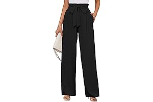 Women's Black Wide Leg Lounge Pants - Comfortable and Stylish