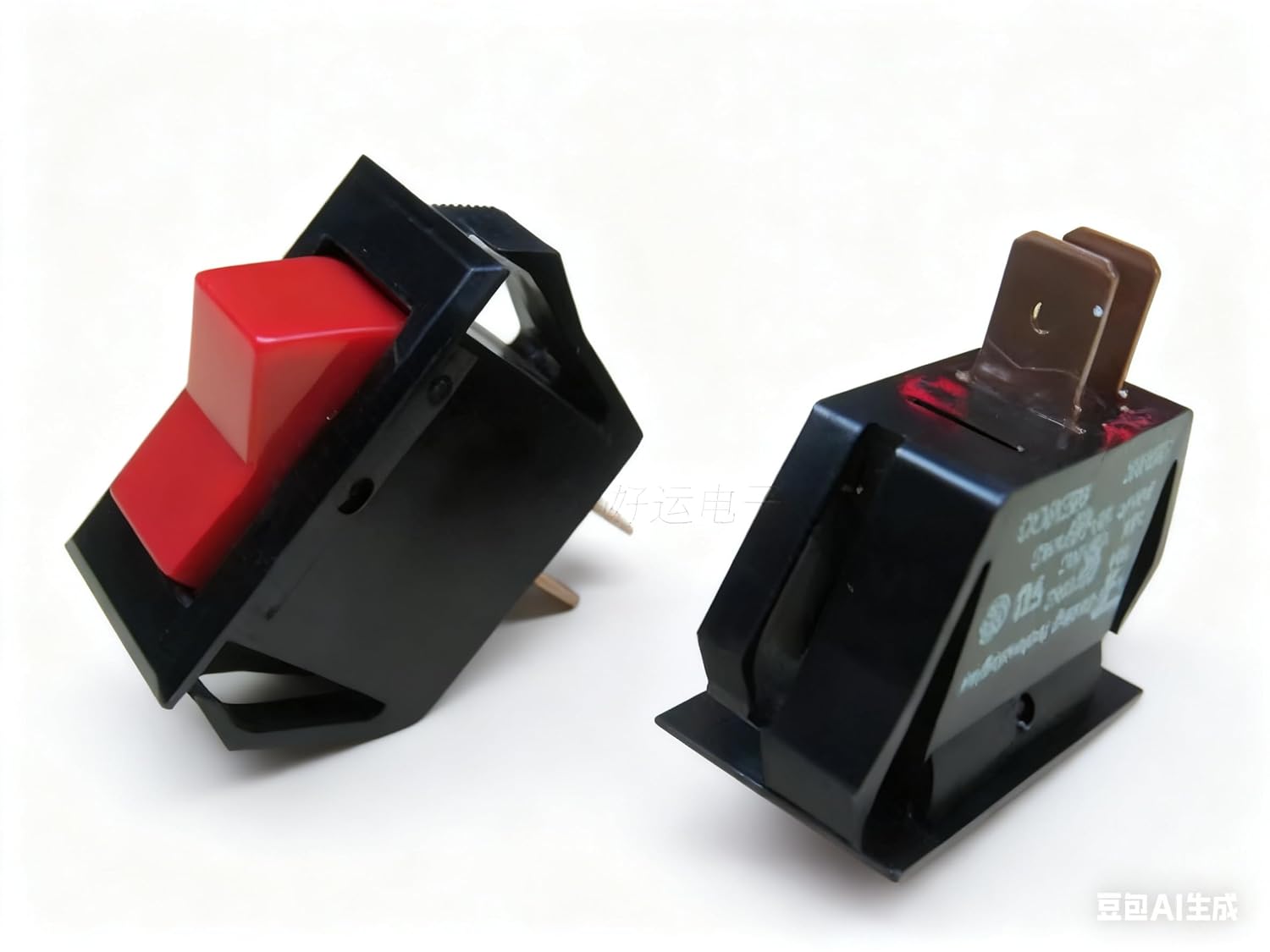 Suitable for Carling Technologies 1019R Rocker Switch, ON-Off, 15A 125VAC, 2-Pin Copper Terminals