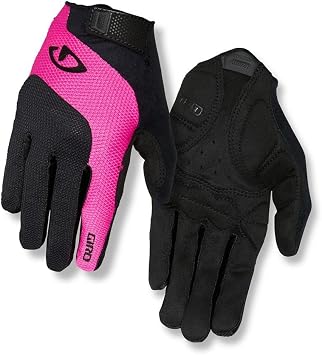 Giro GG22140 Womens Tessa Gel Long Fingers Glove, Black/Pink - S