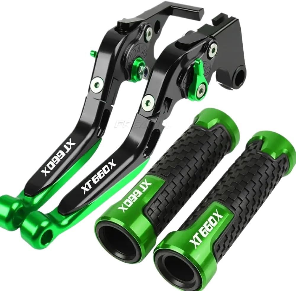 for YA&MAHA XT 660 X 660X XT660X 2004-2017 Motorcycle Accessories Brake Clutch Levers Handlebars(Green)