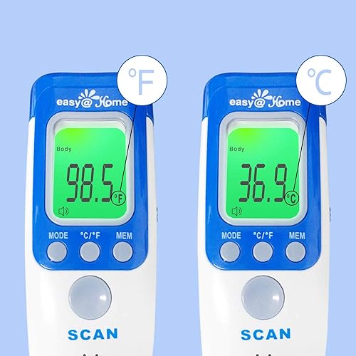 Miniatura 6 de EasyHome 3 en 1 sin contacto Termómetro infrarrojo frente para bebé adulto y niño, NCT-301