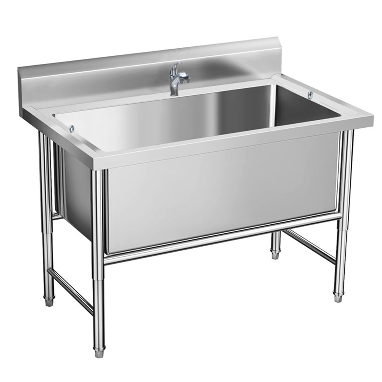 Stazione di Lavaggio per Cani, Stazione di Bagno per Cani per la casa, Vasca Professionale per toelettatura Cani, Vasca da Bagno in Acciaio Inox per Cani,Depth 40cm/15.7in-80 * 60 * 80cm