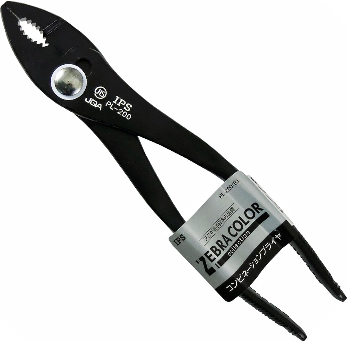 Igarashi Plier Zebra Color Combination Pliers Black 200 mm PL-200 (B) 4953880143311