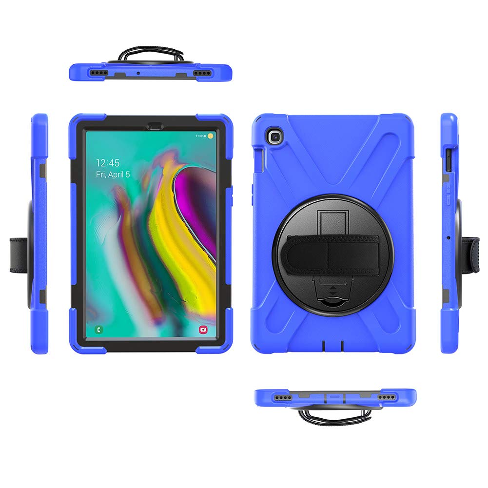 A-BEAUTY Case for Samsung Galaxy Tab S5e 10.5" 2019(SM-T720/T725) with [Screen Protector] [Stylus] [Handstrap Shoulder], Blue