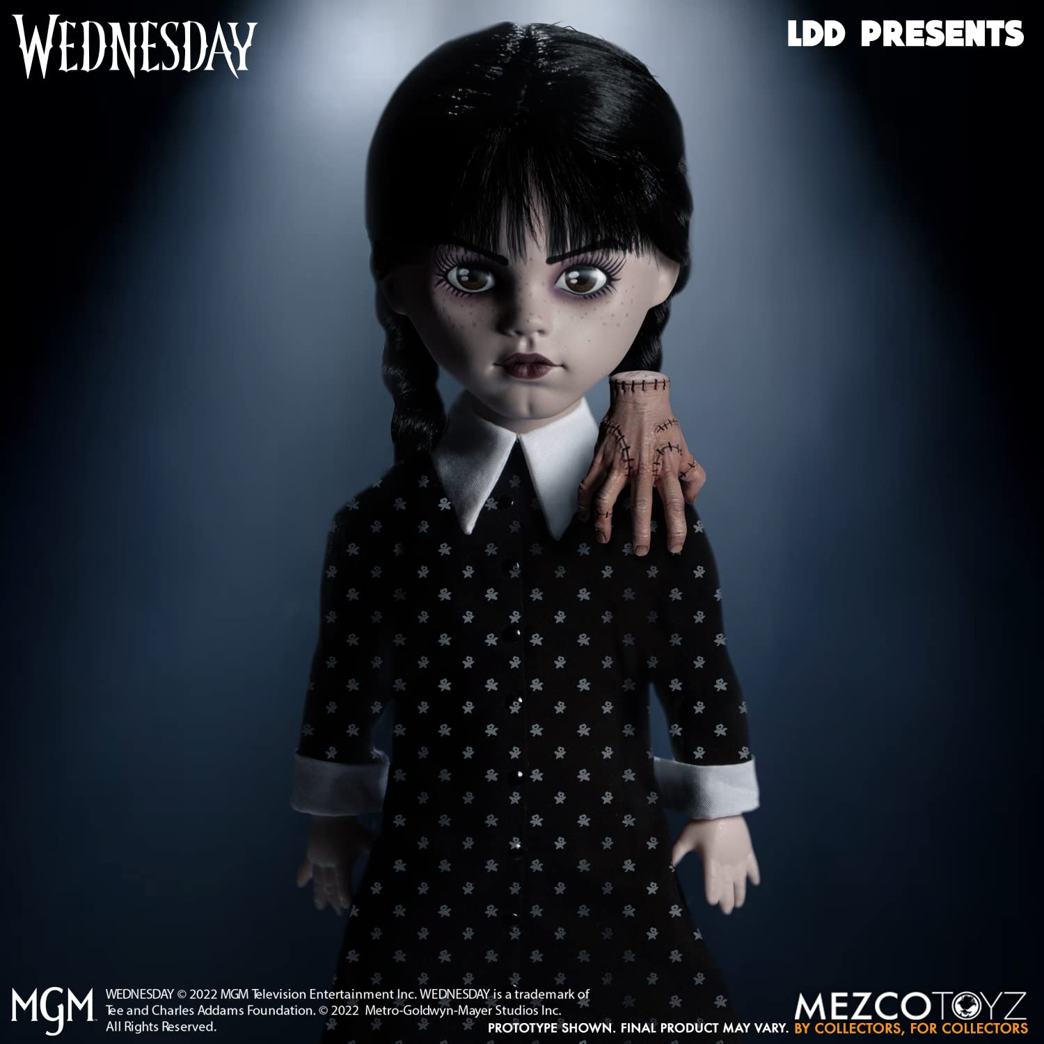 MEZCO リビングデッドドールズ ウェンズデー・アダムス with ハンド Amazon | リビングデッドドールズ Netflix Wednesday