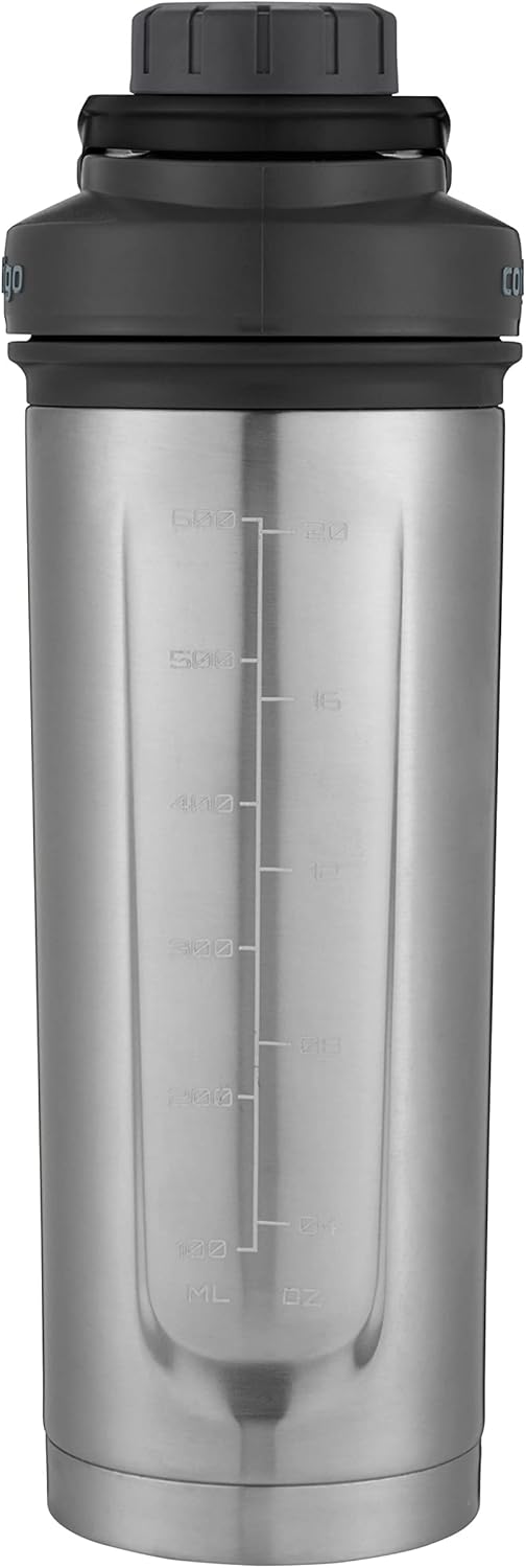 Contigo Fit Shake & Go 2.0 Stainless Steel Protein Shaker Bottle with