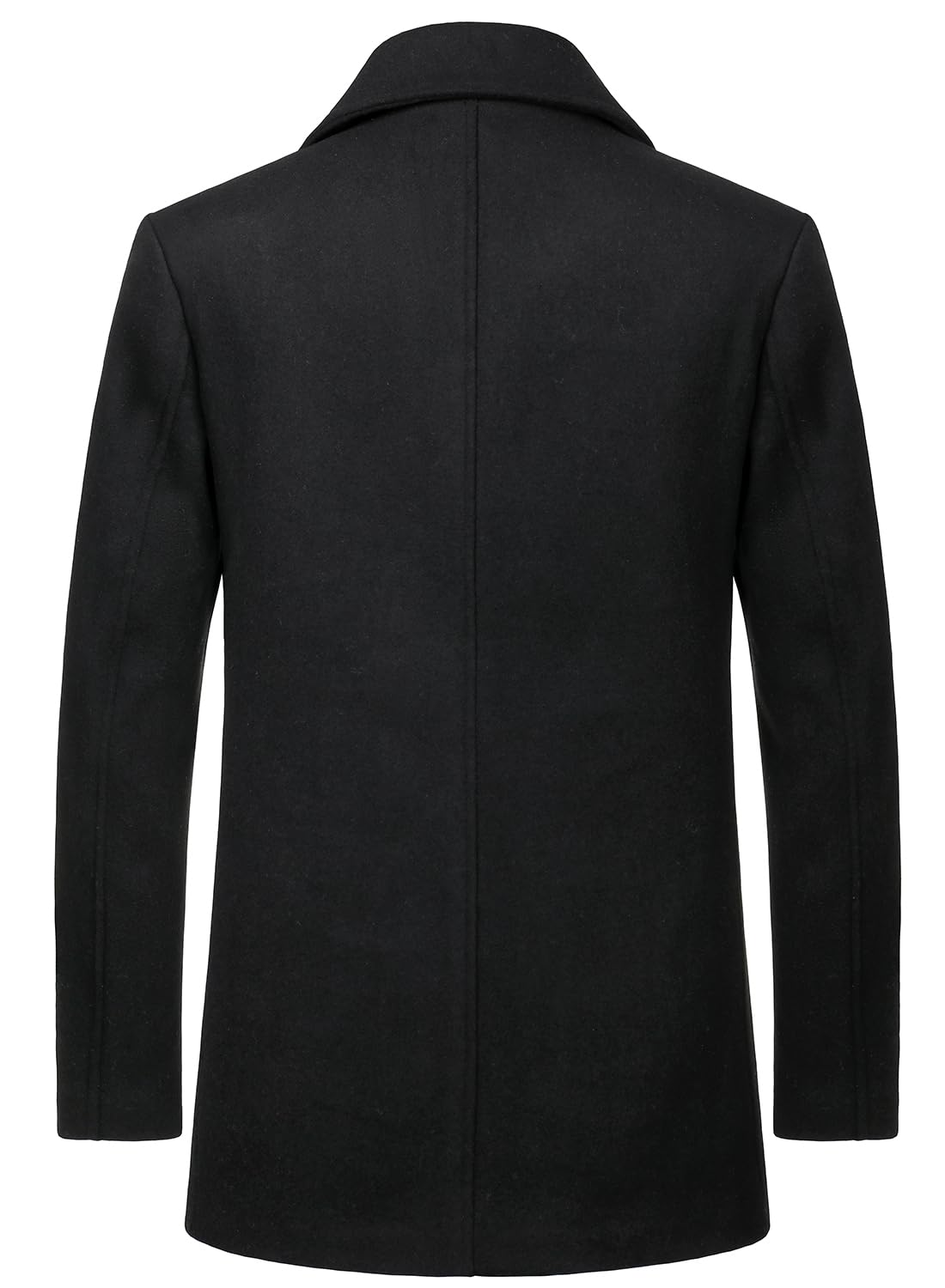 HOOD CREW Trench spesso da uomo, cappotto doppiopetto, lunghezza media, cappotto caldo