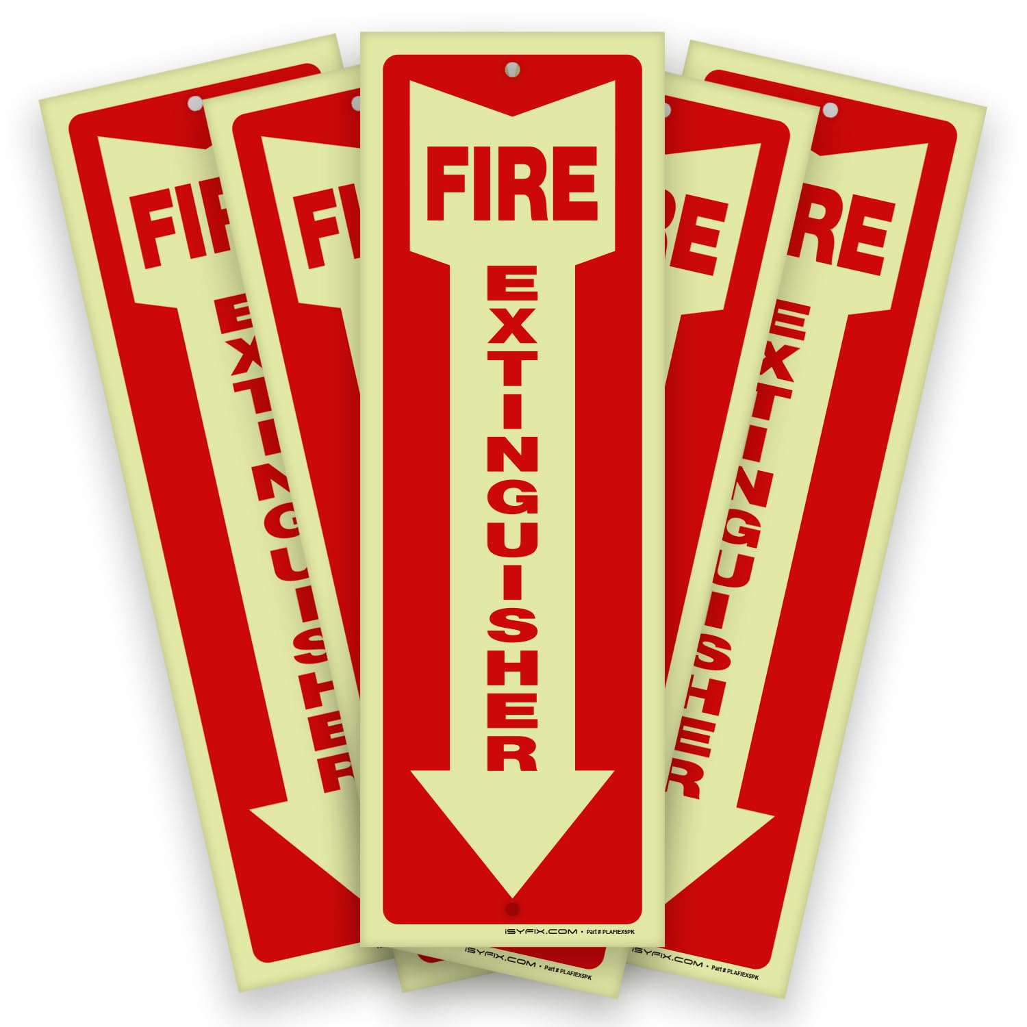 iSYFIX Fire Extinguisher Signs, 3 Pack, 4x12 Inch — Amazon image 27