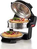 Ariete 927, Forno de Pizza Elétrico Duplo para 2 pizzas com pedras refratárias antiaderente - 2 Pizzas em 4 minutos - Temperatura máxima 400° - 1800 Wats - Timer 30' - Preto - 110V