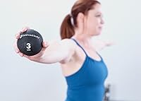 Vista 4 de Balanced Body Pelota de pilates con peso para equipo de ejercicio en casa o estudio, 3 libras, 3 12 pulgadas de diámetro, verde