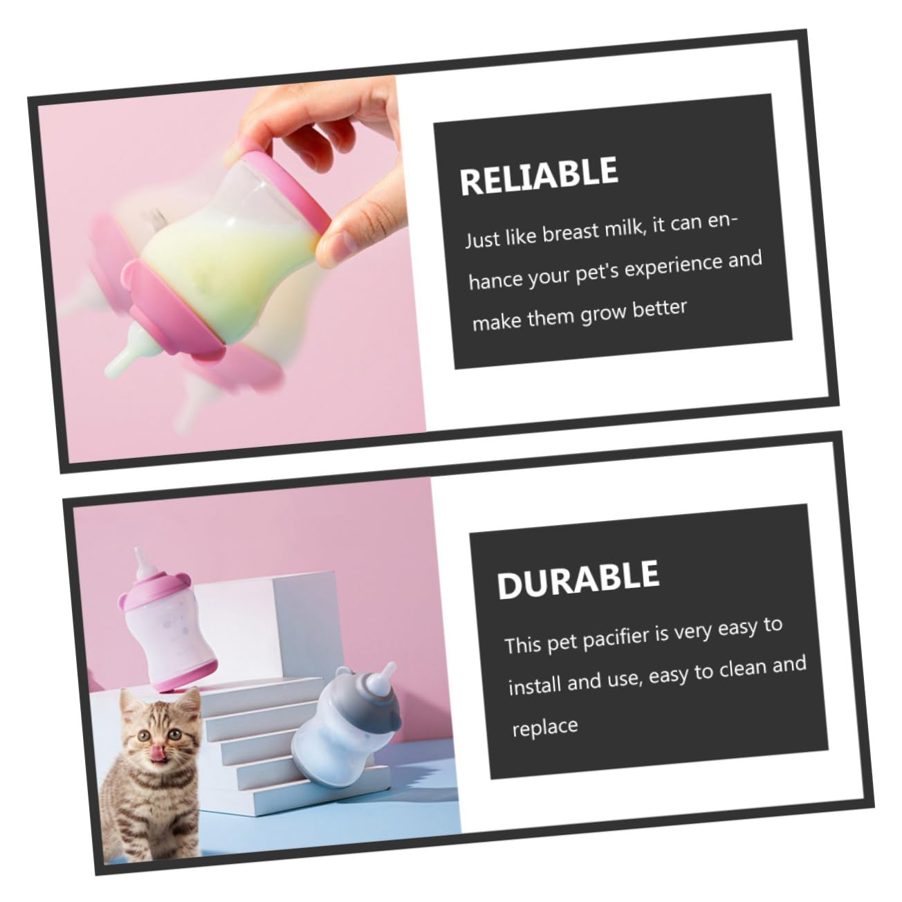 Sosoport Pet Pacifier Drinkers Feeders Set 20pcs Fluid Pacifiers for Kitten for Sucking for Drinking Pet Accessories