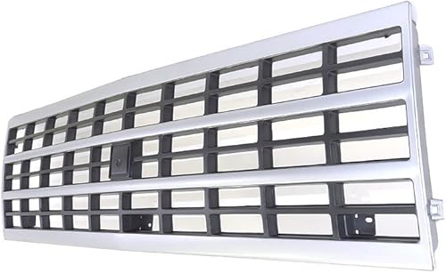 Miniatura 2 de Perfit Liner Nueva parrilla frontal gris plateado Chevy compatible con Chevrolet serie G 1992-1996 Van G10 G20 G30 compatible con GM1200360 15709687