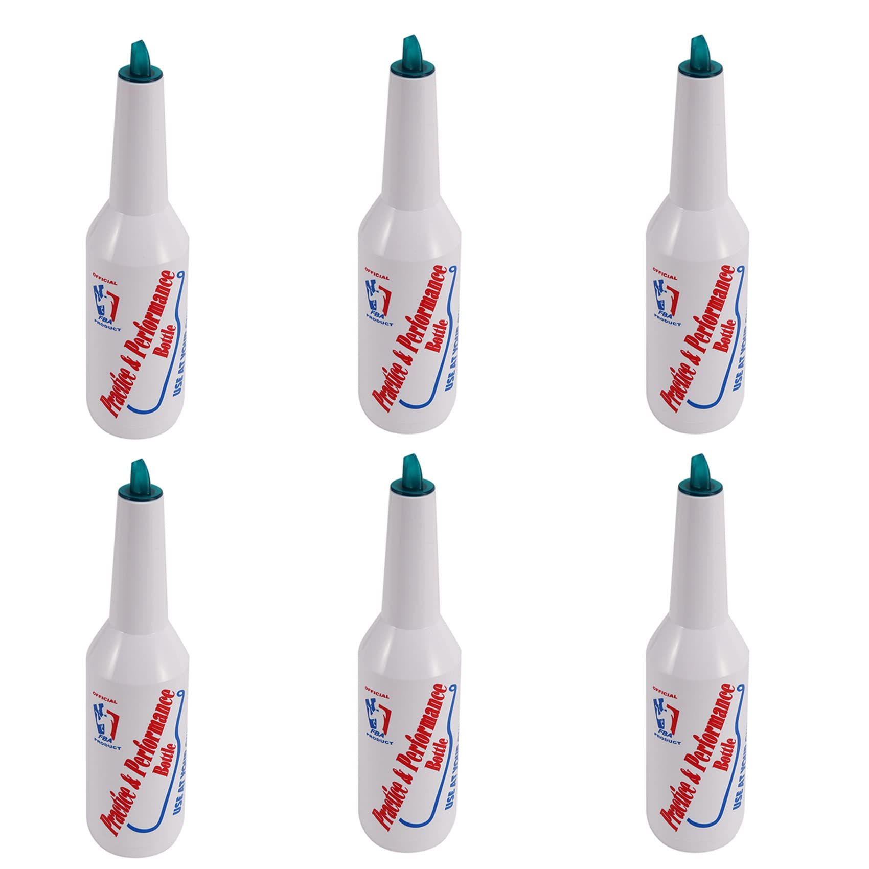 Hndhbfgrt 6X Flair Bartender Bartending Practice Bar Pub Bottle Wine Cocktail Shaker - White