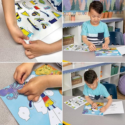 Image of Teacher Created Resources Pete the Cat Modern Mosaics Stick to the Numbers (EP60242)