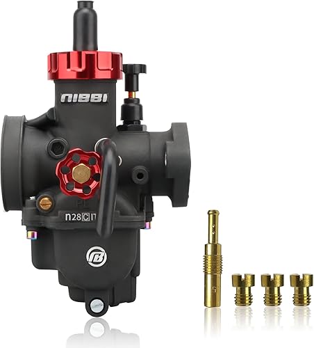 Miniatura 9 de NIBBI Carburetor PE22mm, Fits 110cc 125cc 130cc Flange Motorcycle Engines, With Main Pilot jet, fits for Apollo RFZ125 SSR125 GY6 ATV Pit Dirt bike