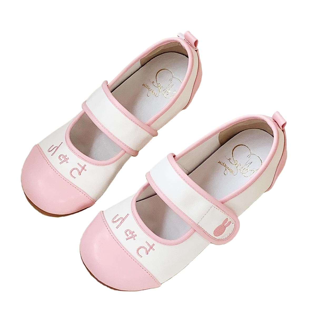 Japanese Casual Lolita Shoes, Cute Mary Jane Flats Rabbit Inspired Shoes: 7.5 Pink