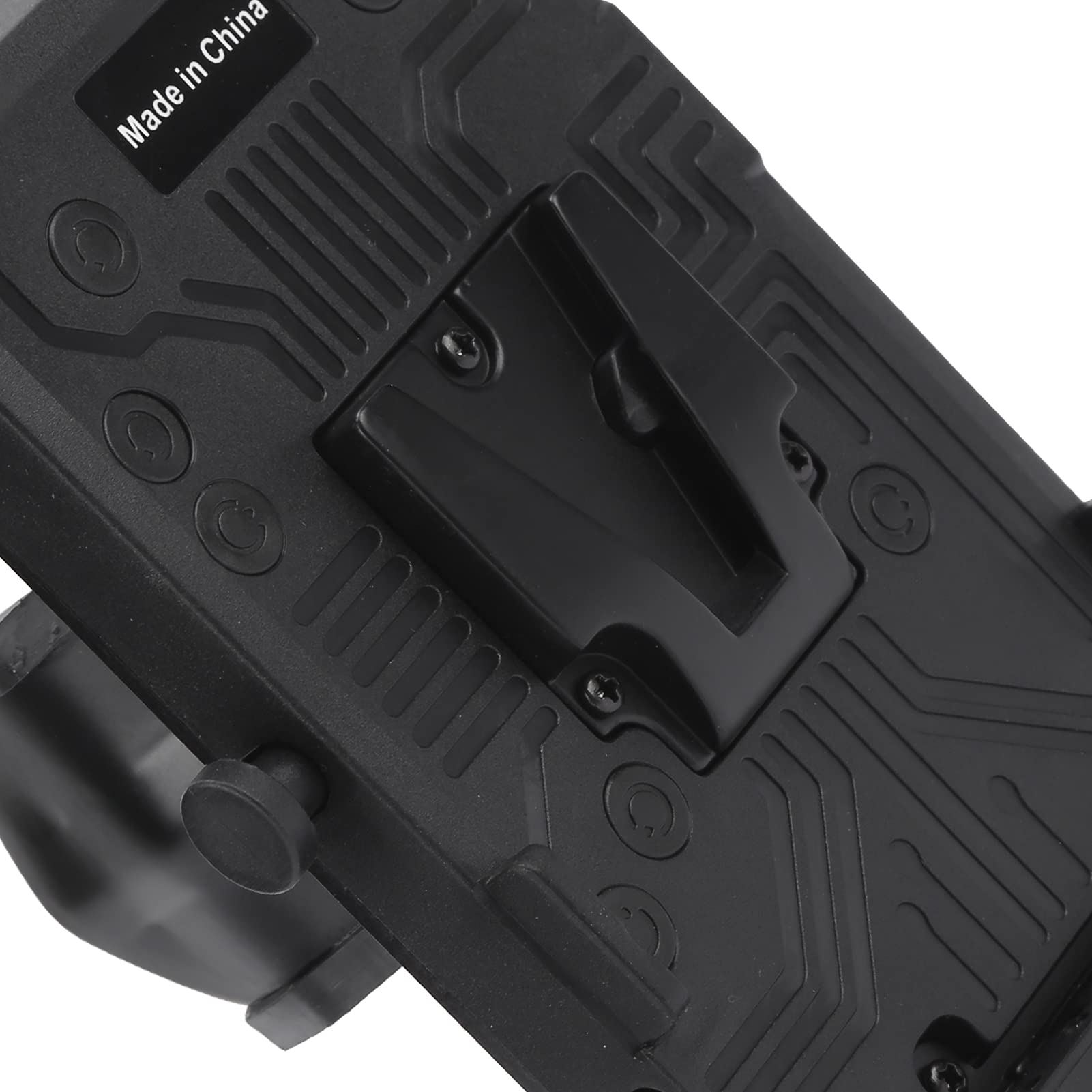 Adattatore Durevole con Piastra Batteria V‑Lock con Uscita D-Tap per Apparecchiature Fotografiche con Attacco V, Lega di Alluminio, Design Compatto, 1 unità