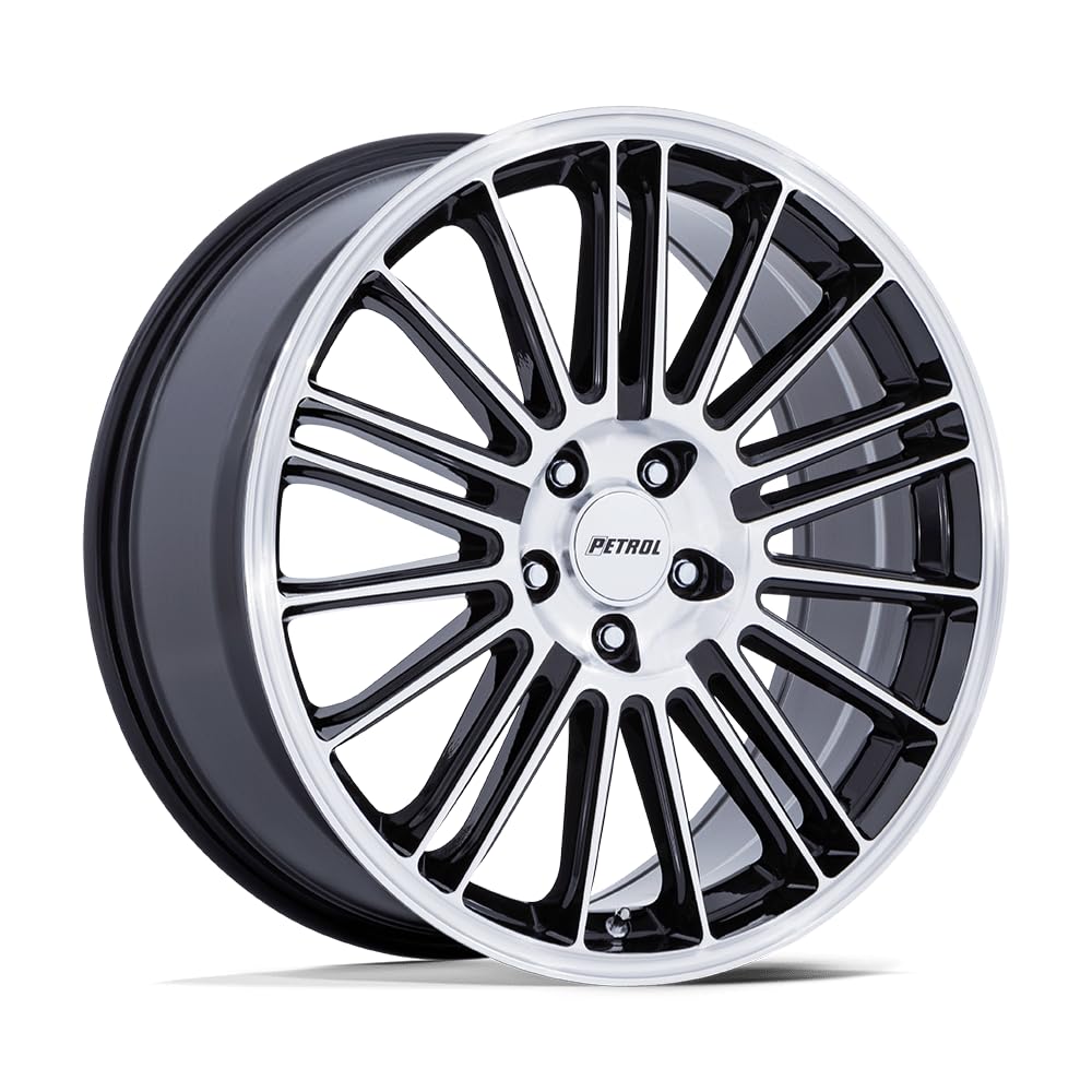 P1D 19X8 5X120 74 +35 G-BLK MACH 1 Wheel