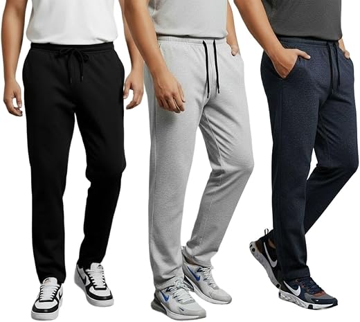 THE SOUTH STORE Men's Multicolor Regular Fit Cotton Plus Size Track Pant | Daily, Gym &amp; Sports Wear | Size 3XL, 4XL, 5XL, ...