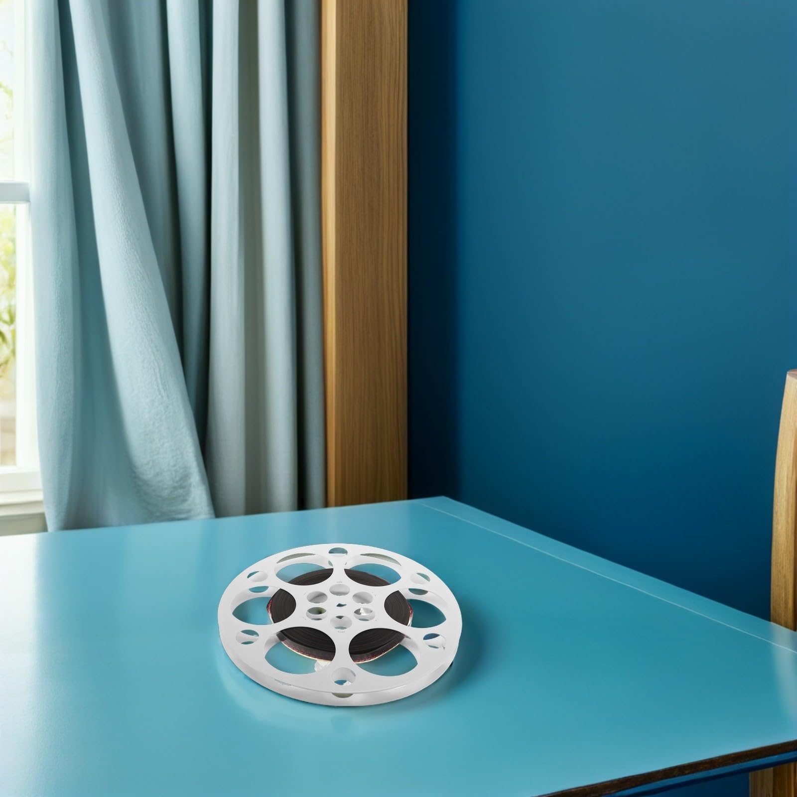 PRETYZOOM Filmrollendekoration aus Metall, Runde Wandkunst im Vintage Stil