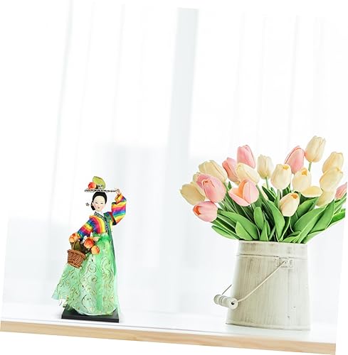Miniatura 2 de Decoración de mano coreana Decoración de escritorio Figura coreana Hanbok Muñeca coleccionable Hanbok Figura de muñeca Hanbok Hanbok Decoración de