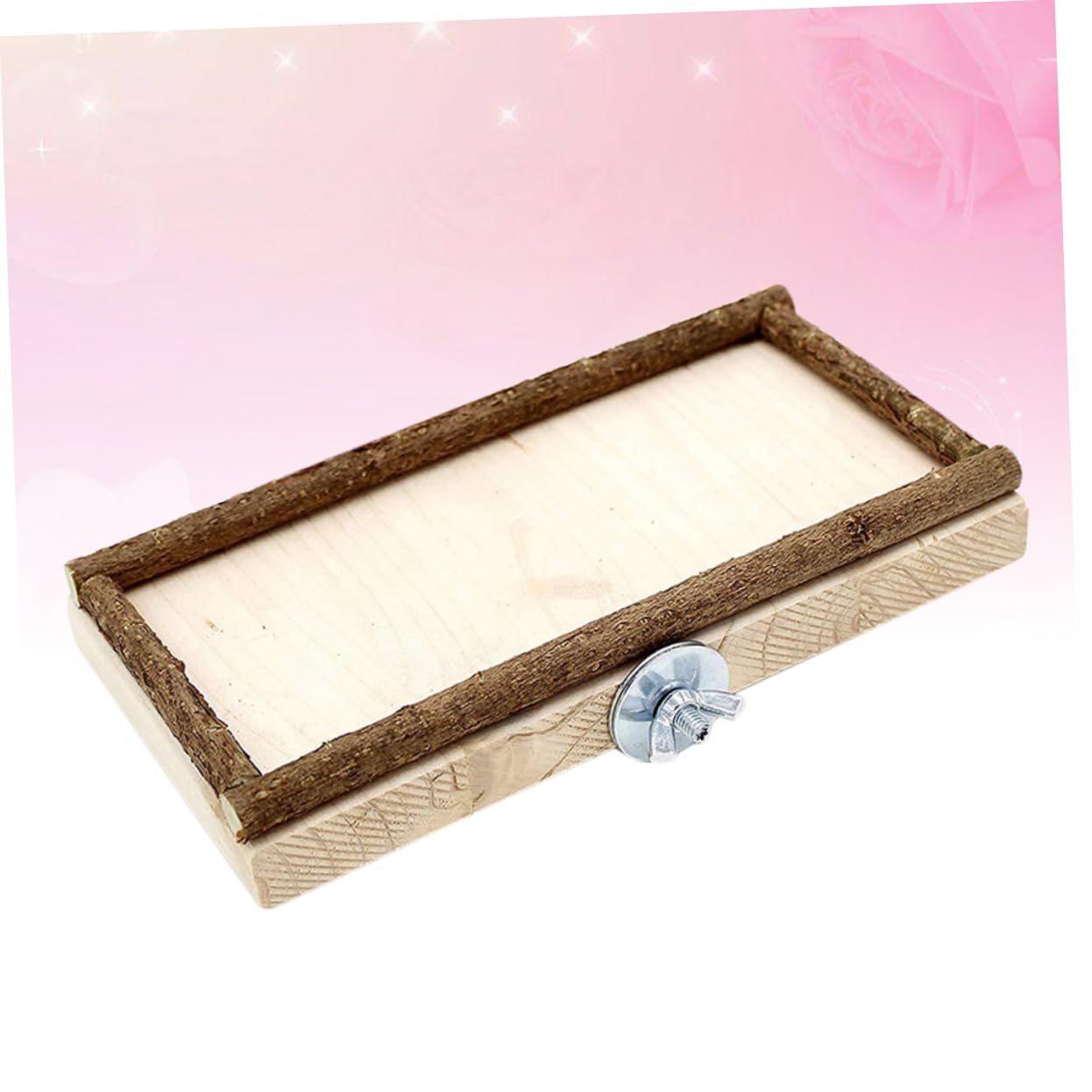 DOITOOL 2piezas Tablero De Salto De Madera para Aves De Caja De Alimentación y Juguete para Periquitos y Loros para Ejercicio y Coordinación El Hogar o Tienda De Mascotas