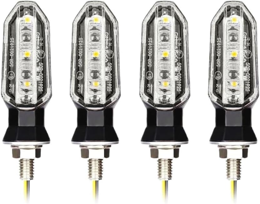 ブレーキライトターンシグナルランプ 8 ミリメートルオートバイ LED ウインカーライトアンバー点滅ライトウインカーウインカーランプ