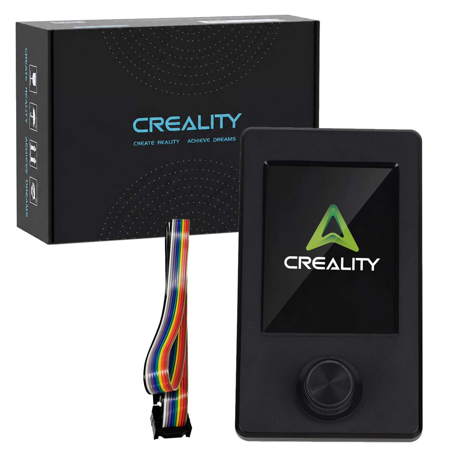 Creality Kit écran LCD couleur d'origine pour Ender 3 V3 SE 3,2" avec bouton de commande, résolution 320 x 240 pour imprimante 3D Creality Ender 3 V3 SE
