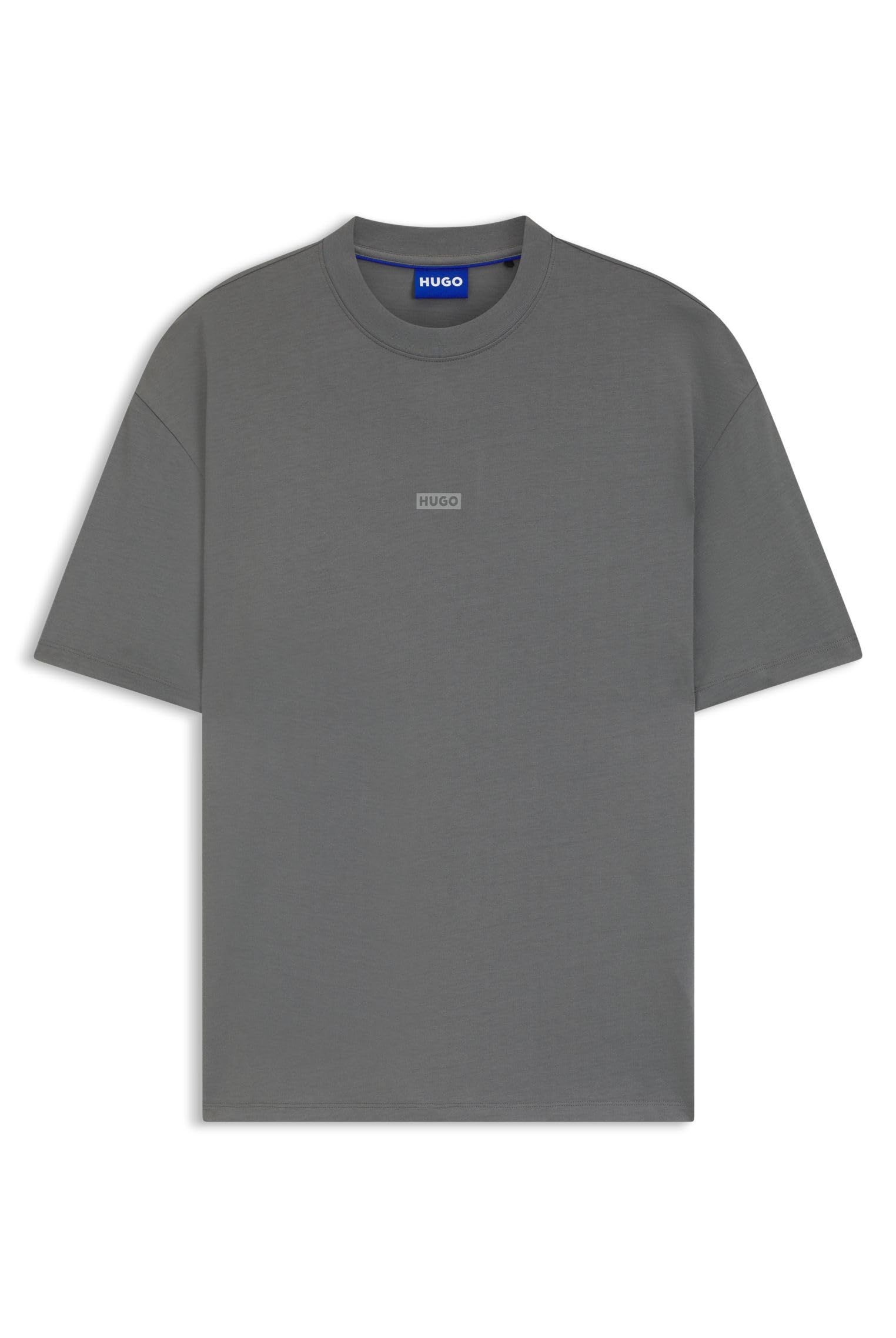 HUGO Mens Nalono Logo-Print T-Shirt in Cotton Jersey