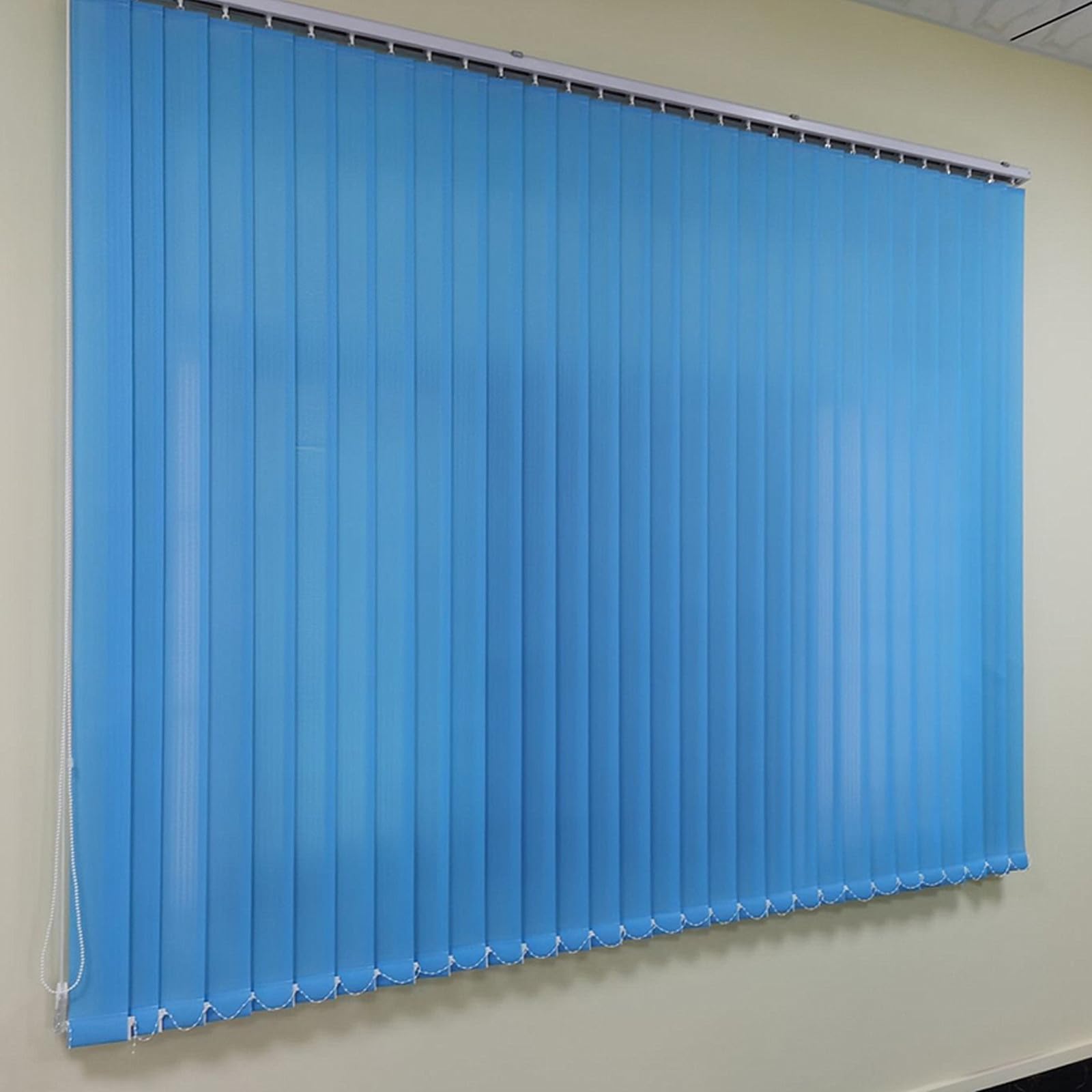 Cortina Lamas Verticales,Persianas Venecianas Verticales de Tela de Lamas,Persianas Venecianas Aislamiento Térmico,para Puerta Ventana,con Pesas y Cadena,Ancho x Alto (140cm x 160cm)